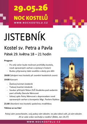 NOC KOSTELŮ V JISTEBNÍKU